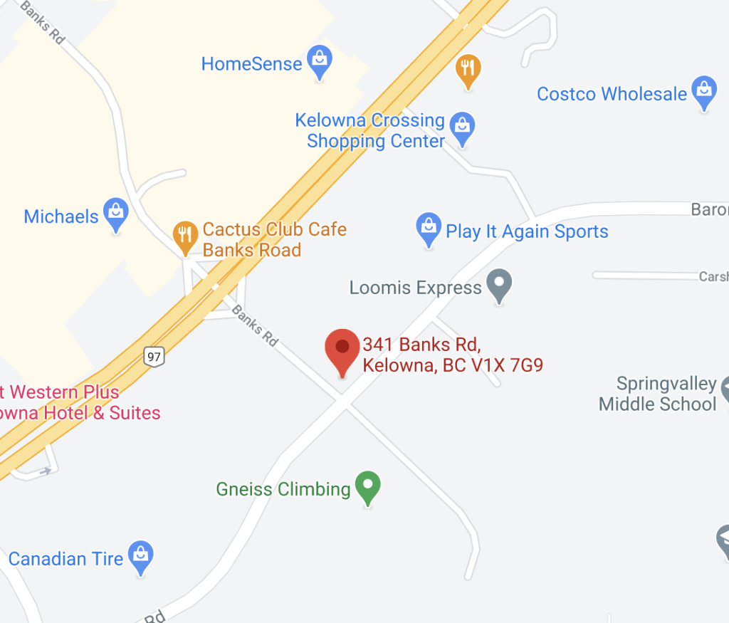 Location of 331-341 Banks Road, Kelowna