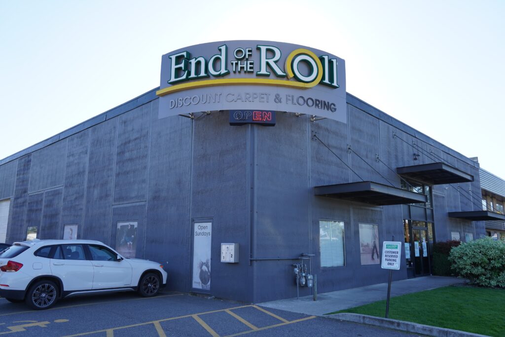 End of The Roll at 485 Banks Road Kelowna