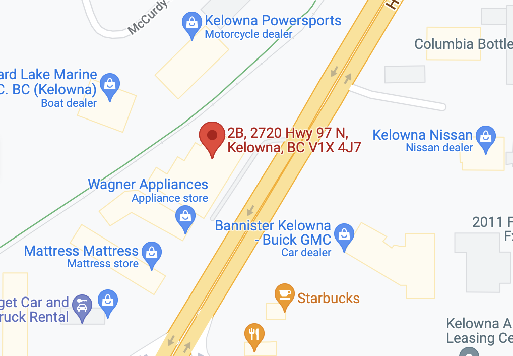 Map of 2720 HWY 97 North Kelowna